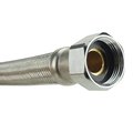 Tectite By Apollo 3/4 in. Push-to-Connect x 3/4 in. FPT x 18 in. Braided Stainless Steel Water Heater Connector w/ BV FSBBS34F18BV